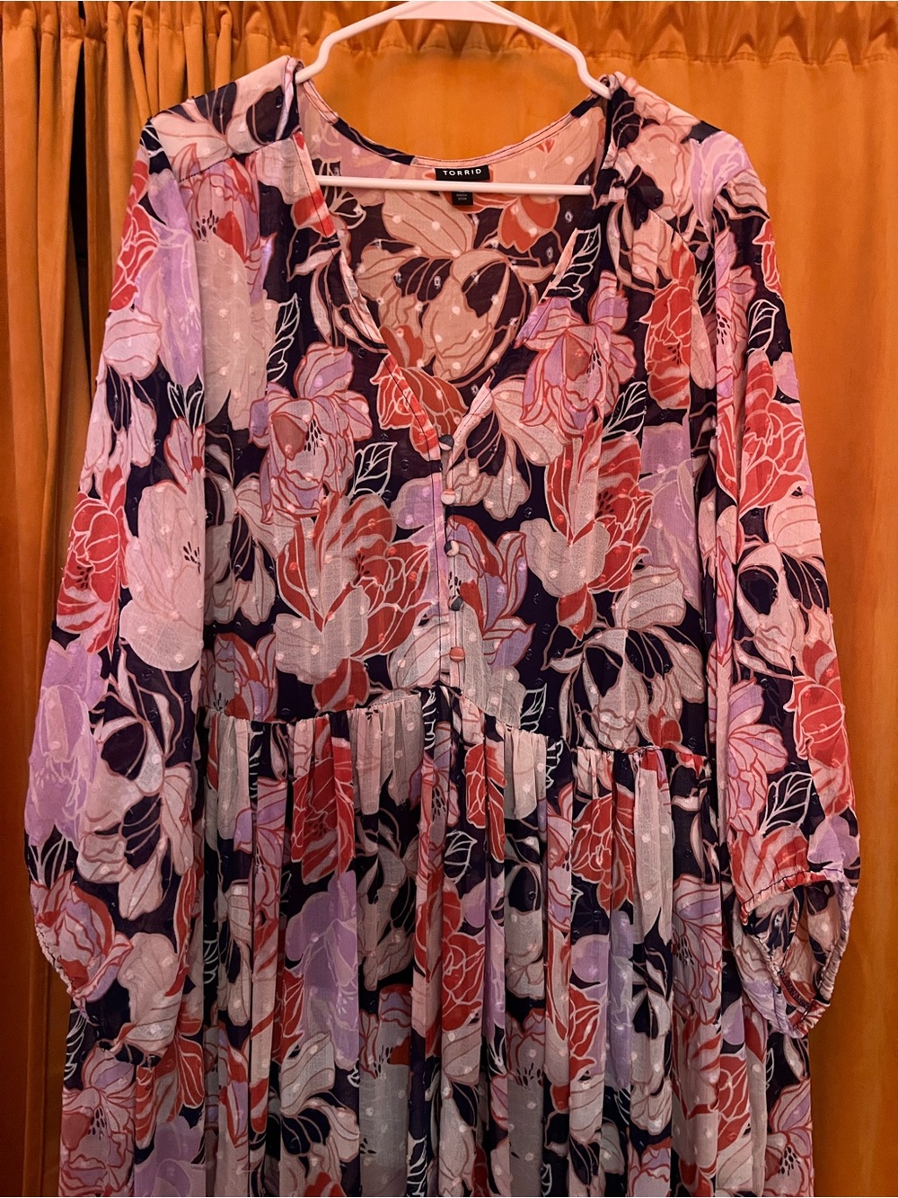 Torrid floral dress size 4 - Picture 3 of 4